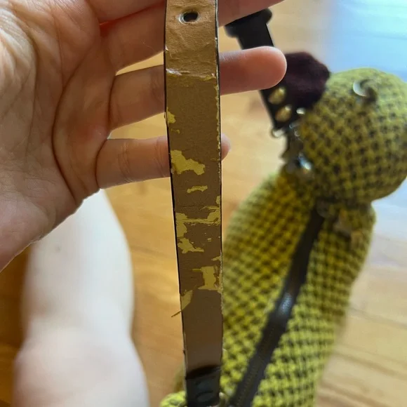 Fuzzy Nation Red & Green Pug Dog Purse - Picture 4 of 10